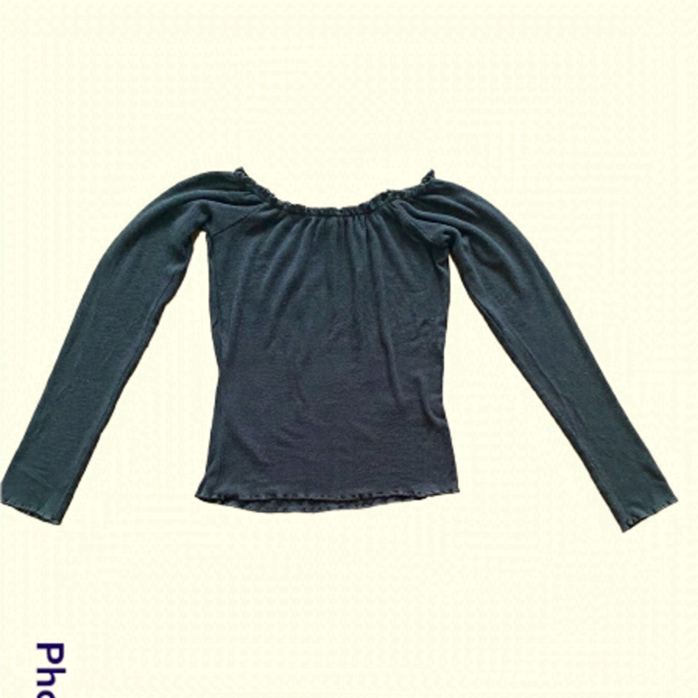 2/$15 Garage Black Long Sleeve Top XS